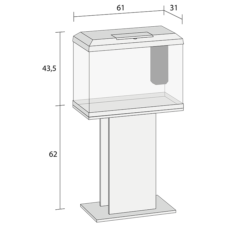 Primo 70 LED 2.0 - aquarium with stand