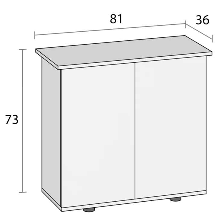 Primo 110 LED 2.0 - aquarium with cabinet (Black)