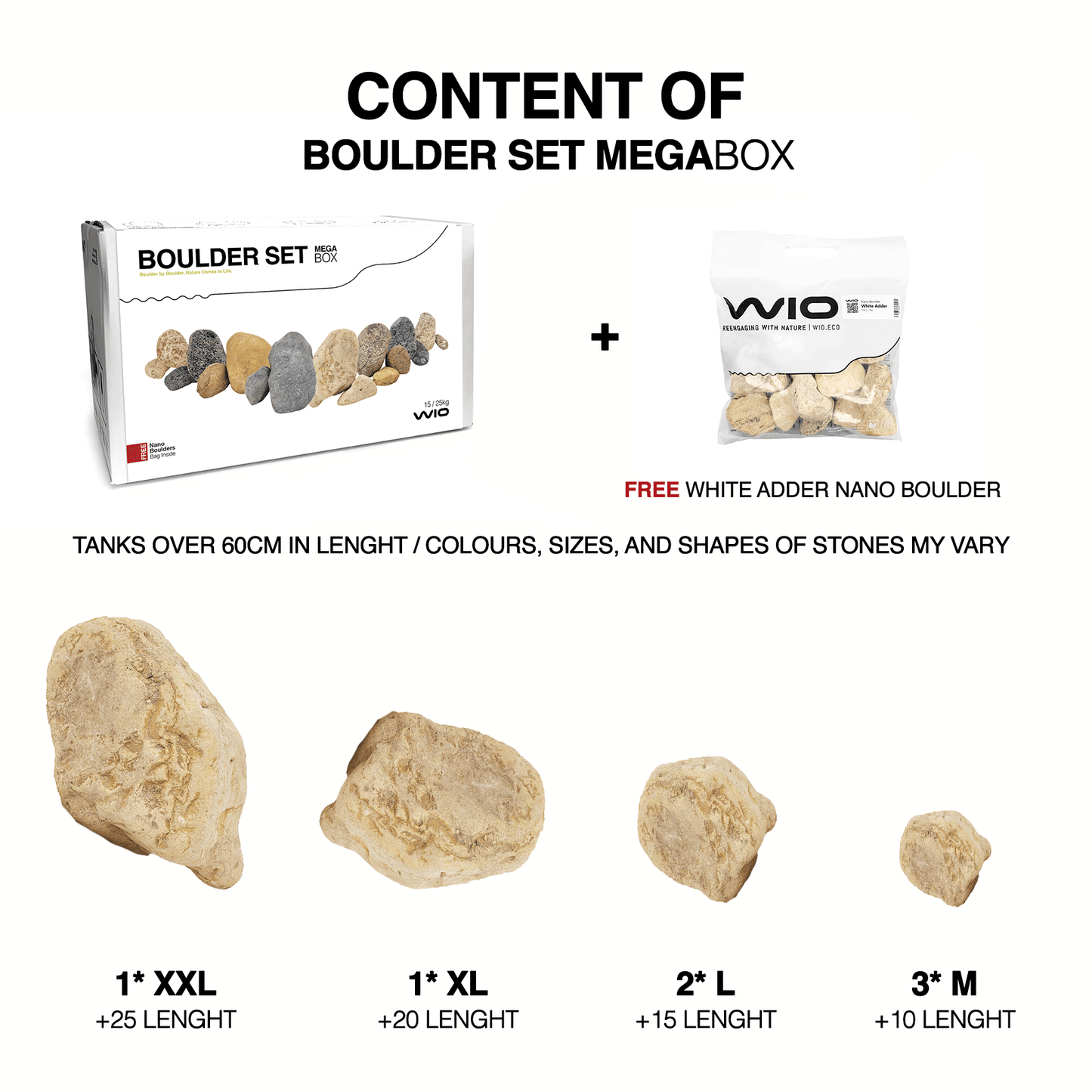 WIO | Boulders - White Adder Boulder Set (Limited)