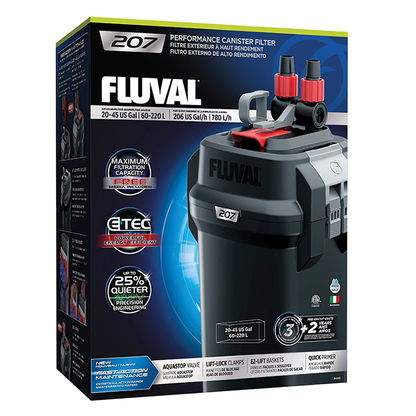 Fluval 207 Canister Filter, 20-45 US Gal / 60-220 L