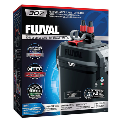 Fluval 307 Canister Filter, 40-70 US Gal / 90-330 L