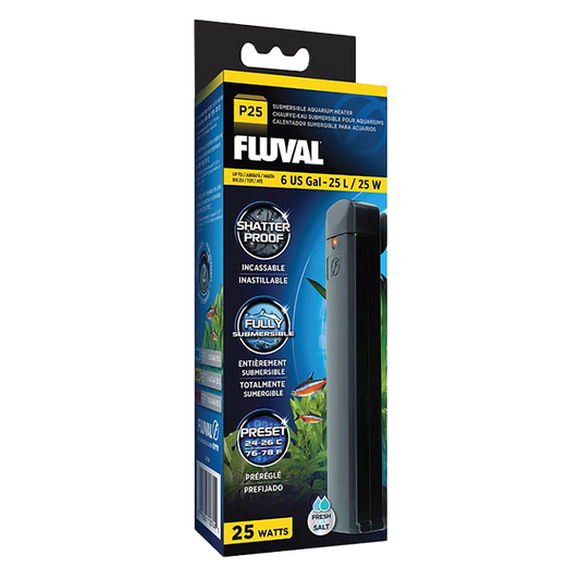 Fluval P25 Submersible Heater, 25W, up to 6 US Gal / 25 L
