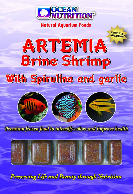 Artemia Brine Shrimp with Spirulina and Garlic - Frozen Food