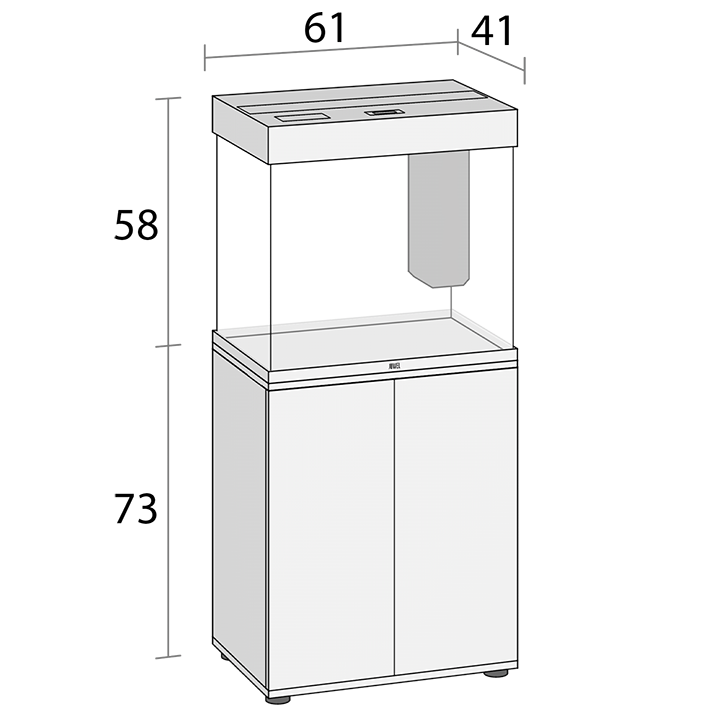 Lido 120 LED - aquarium with cabinet