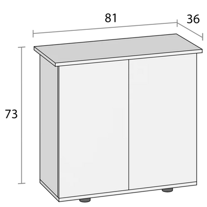 Primo 110 LED 2.0 - aquarium with cabinet (Black)