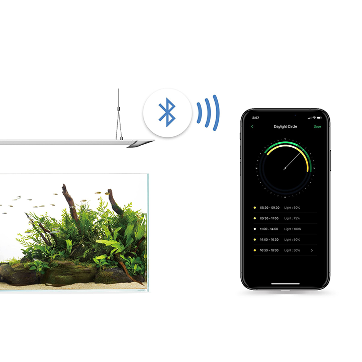 Flat One+ | The Smart Aquarium Lighting (60cm, Pendant style)